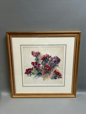 Still Life Floral Bouquet Watercolor Painting - Image 1 of 4