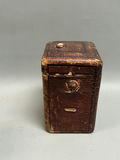 Brass Carriage Clock W/ Leather Case for Tilden Turber Providence RI - thumbnail 7 of 9