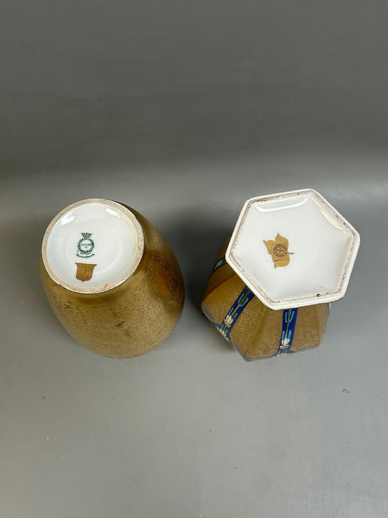Pickard Gold Porcelain Vases 2 - image 2 of 6
