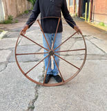 Large Antique Yarn Spinning Wheel  - thumbnail 3 of 5