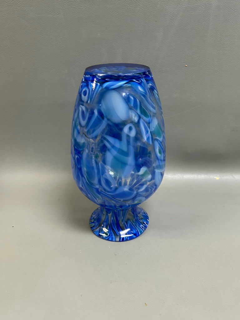 Splatter Art Glass Vase - image 7 of 7