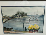 Signed Seascape Watercolor Painting - thumbnail 3 of 5