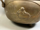 Antique Chinese Japanese Bonze Figurative Jardinière - thumbnail 7 of 7