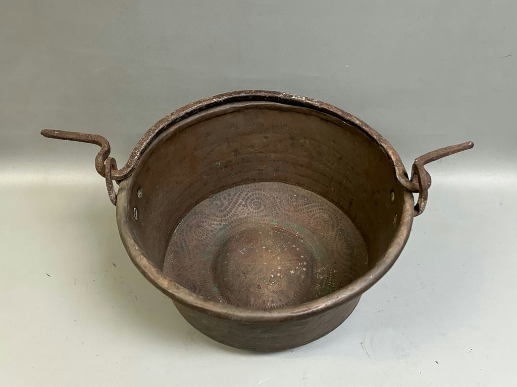 Antique Hammered Copper Cauldron  - image 5 of 5
