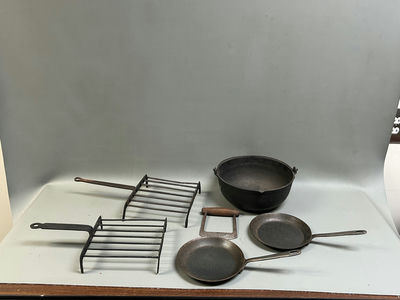 Antique Cast Iron Cookware - Image 1 of 6