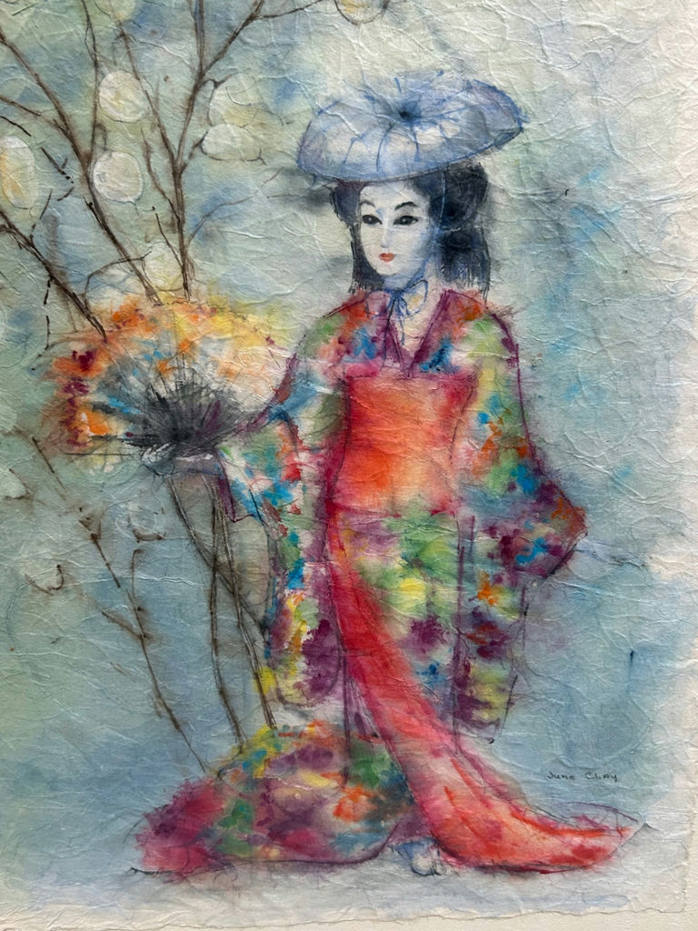 Watercolor Portrait of Lady Signed  - image 2 of 6