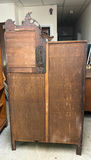 Antique Oak Side by Side Secretary Desk - thumbnail 2 of 8