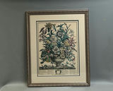 Autumn 12 Months of Flowers H. Fletcher Engraving - thumbnail 1 of 4