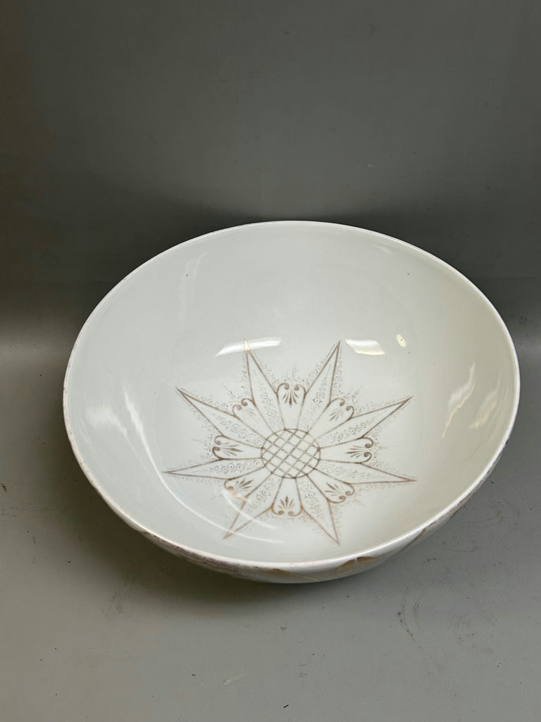 Large Porcelain Floral Punch Bowl Germany  - image 4 of 6