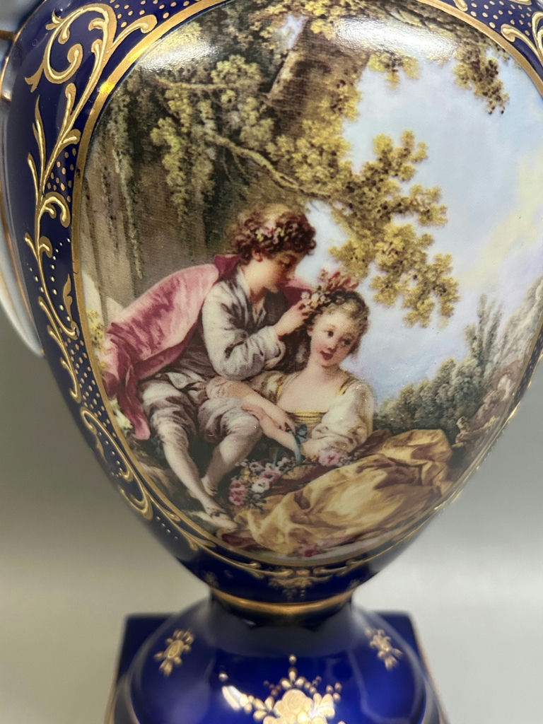 Limoges Figural Porcelain Vase 13'' - image 3 of 6