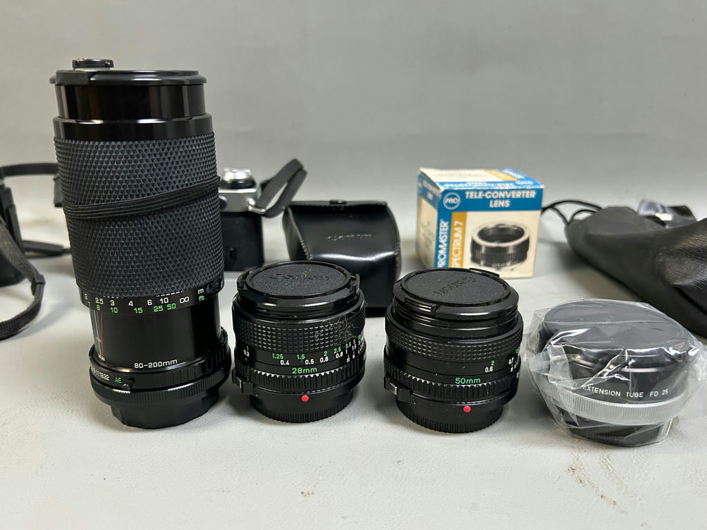 Group of Vintage Canon Cameras  - image 3 of 6