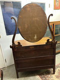 Antique Tilt Mirror Tiger Oak Dresser - thumbnail 2 of 6