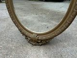Victorian Gesso on Wood Oval Mirror - thumbnail 4 of 4