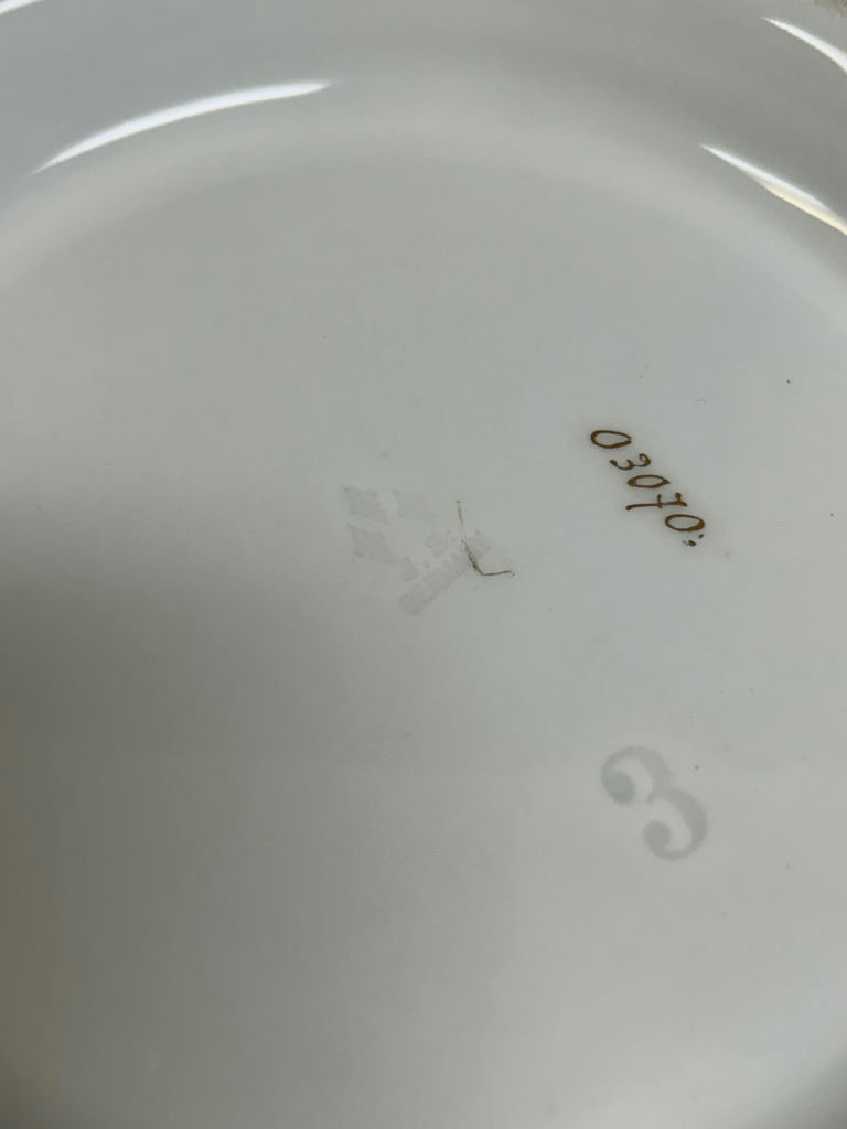 Large Porcelain Floral Punch Bowl Germany - image 6 of 6