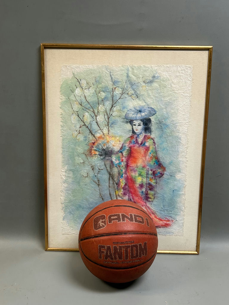 Watercolor Portrait of Lady Signed - image 3 of 6