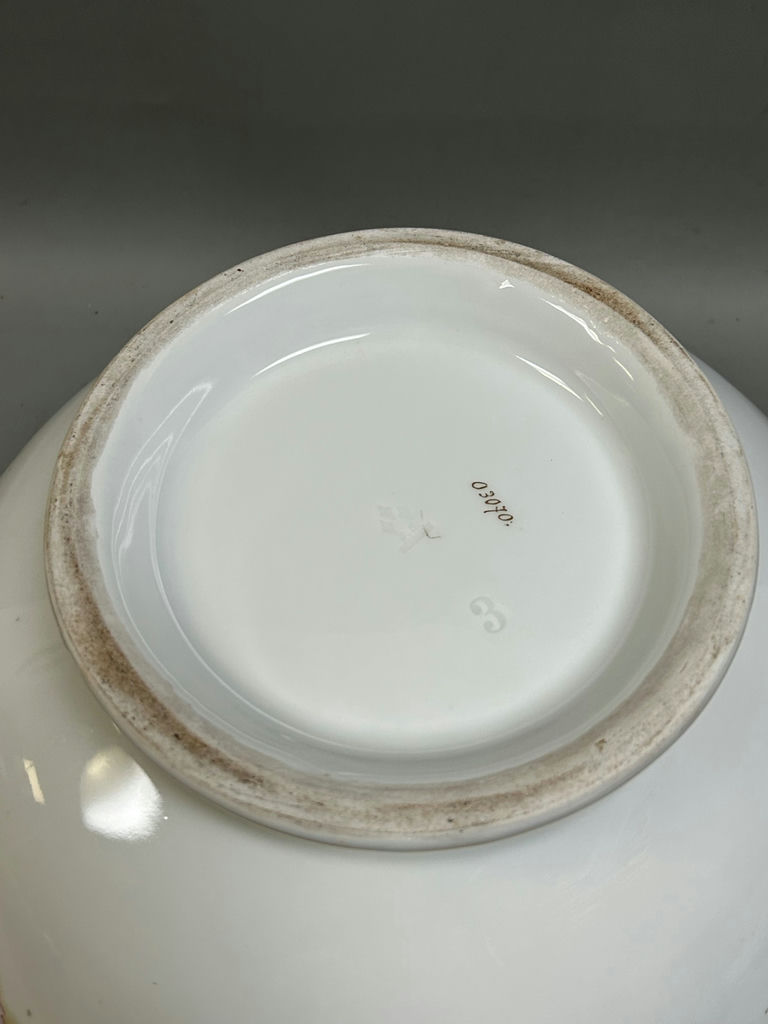 Large Porcelain Floral Punch Bowl Germany - image 5 of 6