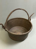 Antique Hammered Copper Cauldron - thumbnail 3 of 5