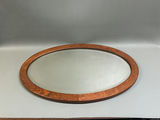 Oval Oak Frame Mirror  - thumbnail 1 of 4