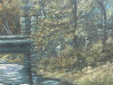 Landscape Bridge Oil on Canvas - thumbnail 2 of 3