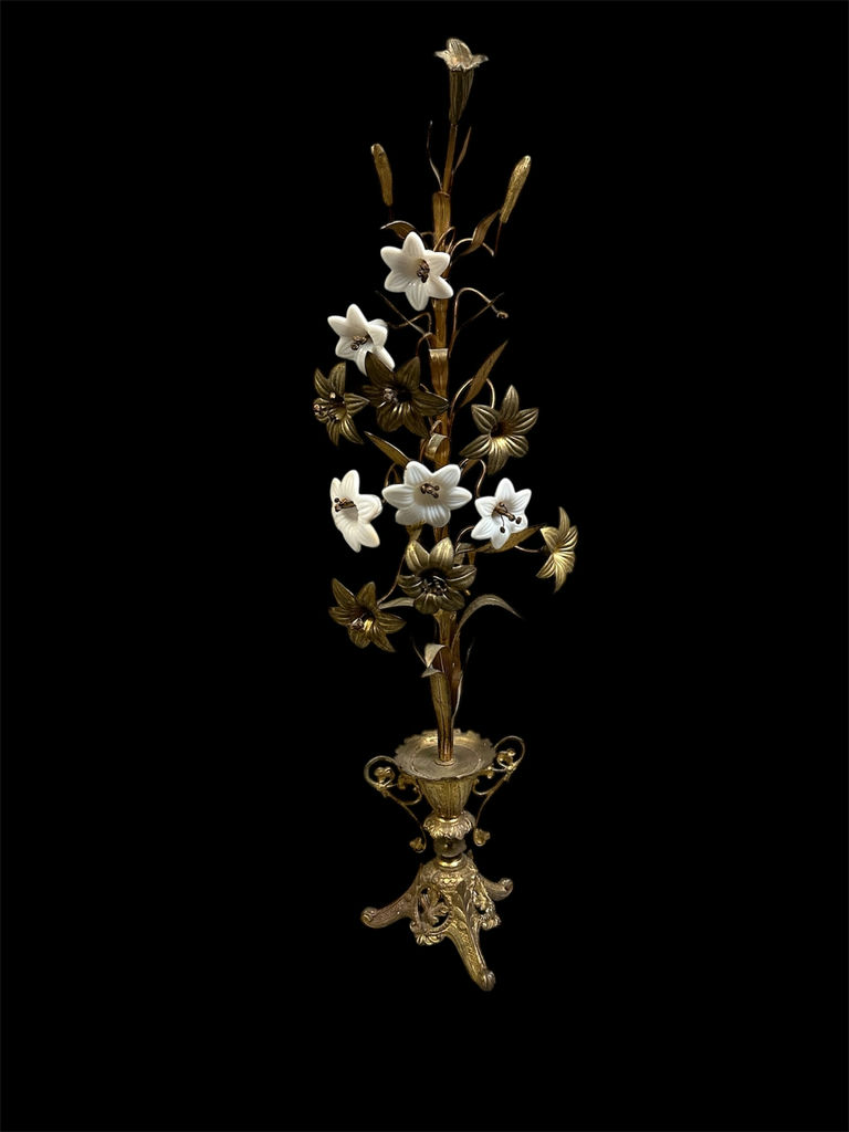 Mid-Century French Brass Bouquet 32.5'' - image 7 of 7