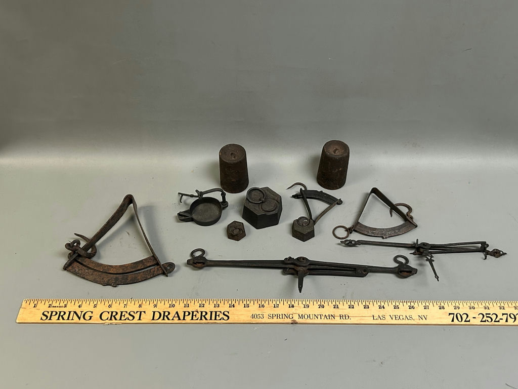 Antique Balance Scale Cast-iron Items - image 2 of 7
