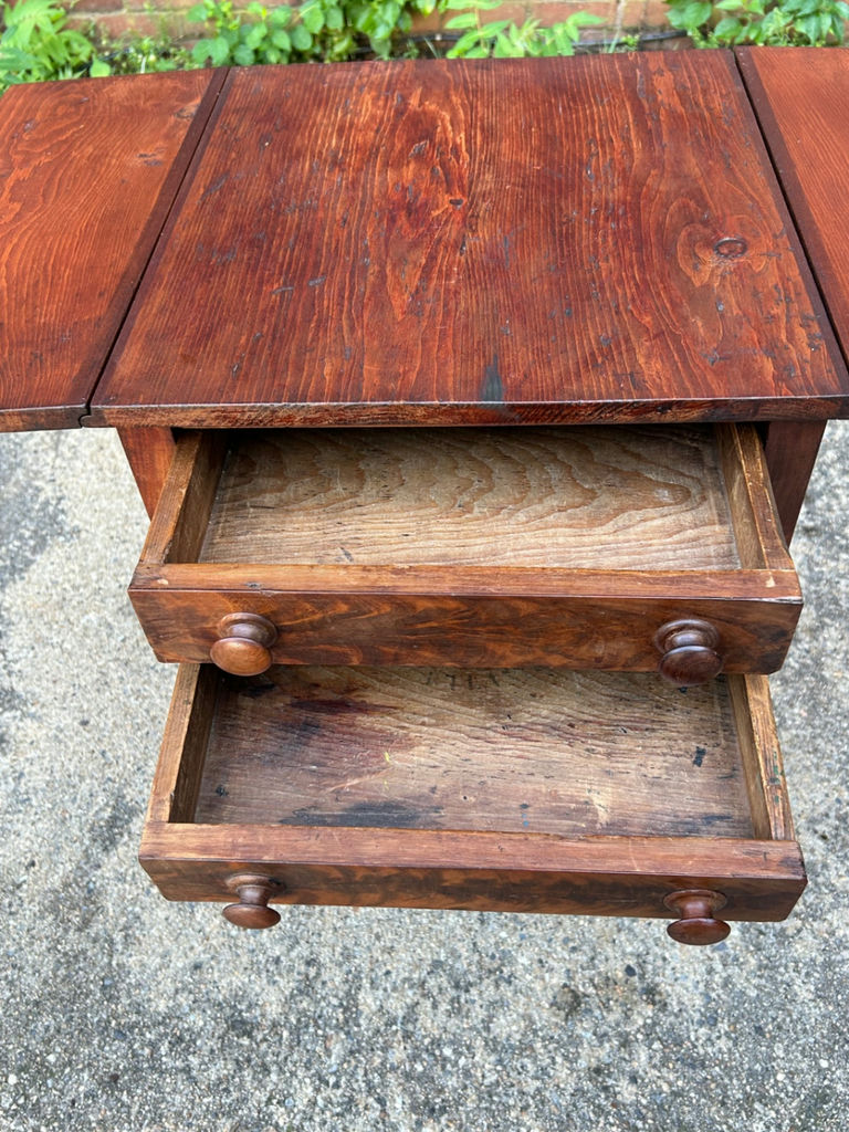 Antique Empire Dropleaf Work/Side Table - image 3 of 6