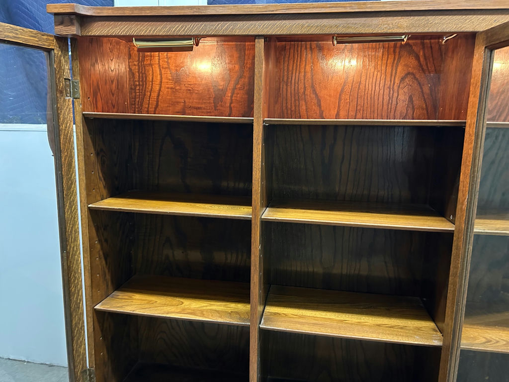 Victorian Oak Three Door Bookcase  - image 4 of 5