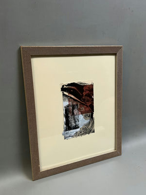 Abstract Acrylic Painting on Paper  - Image 1 of 5