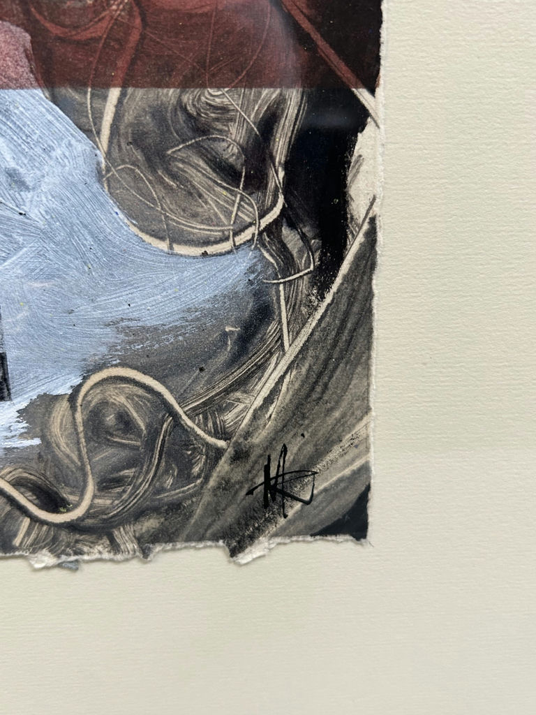 Abstract Acrylic Painting on Paper - image 3 of 5