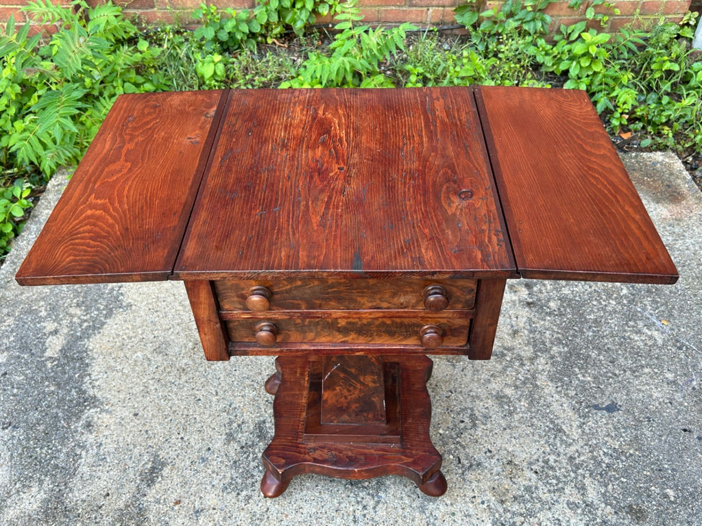 Antique Empire Dropleaf Work/Side Table  - image 2 of 6