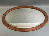 Oval Oak Frame Mirror - thumbnail 4 of 4