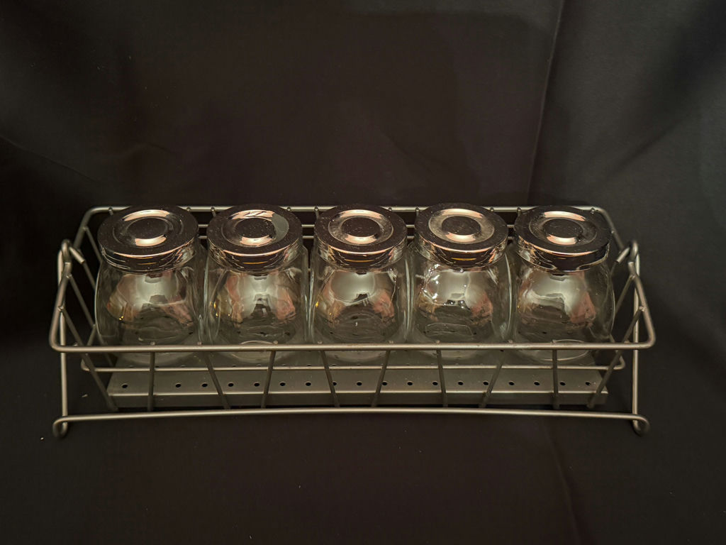5-jar metal spice rack - image 2 of 4