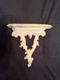 vintage-style decorative acanthus leaf wall shelf - thumbnail 1 of 4
