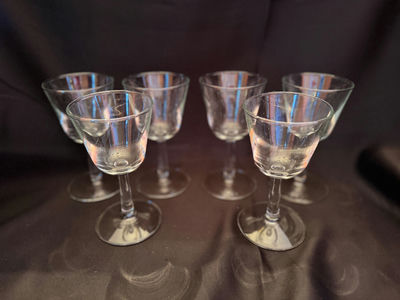 Set of 6 Cordial or liqueur glasses - Image 1 of 2