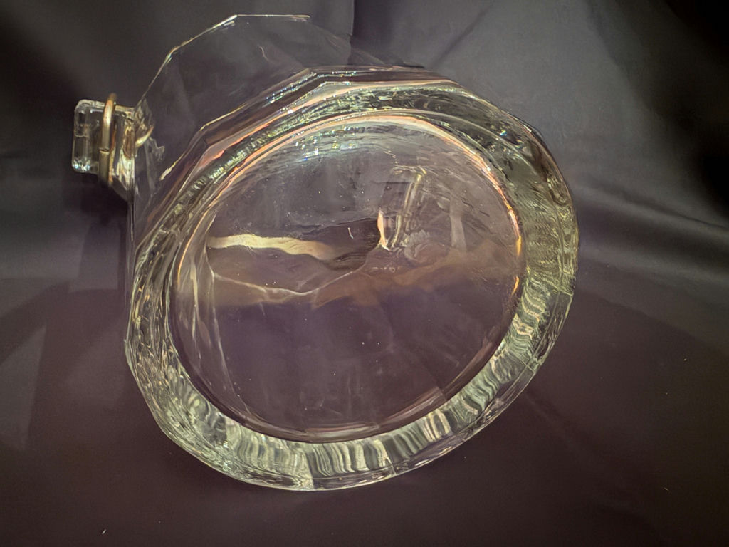 Mid-century Italian faceted glass ice bucket - image 2 of 2