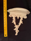 vintage-style decorative acanthus leaf wall shelf - thumbnail 4 of 4
