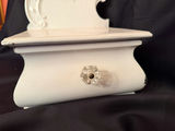 Decorative white wooden corbel wall shelf - thumbnail 4 of 8