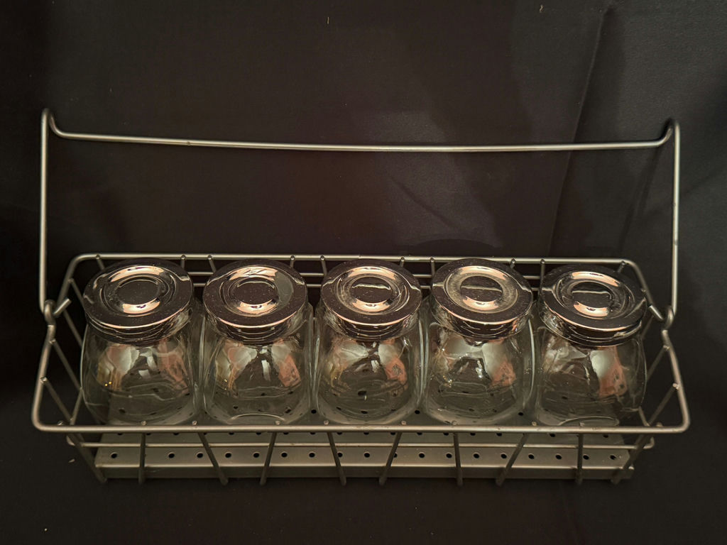 5-jar metal spice rack - image 1 of 4