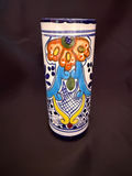 hand-painted Talavera pottery cylinder vase - thumbnail 1 of 3