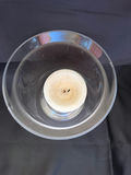 Simon Pearce Revere Hurricane lamp, a clear glass decorative candle holder - thumbnail 3 of 4