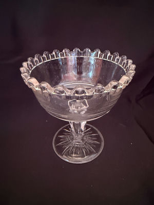 Antique open footed compote - Image 1 of 3