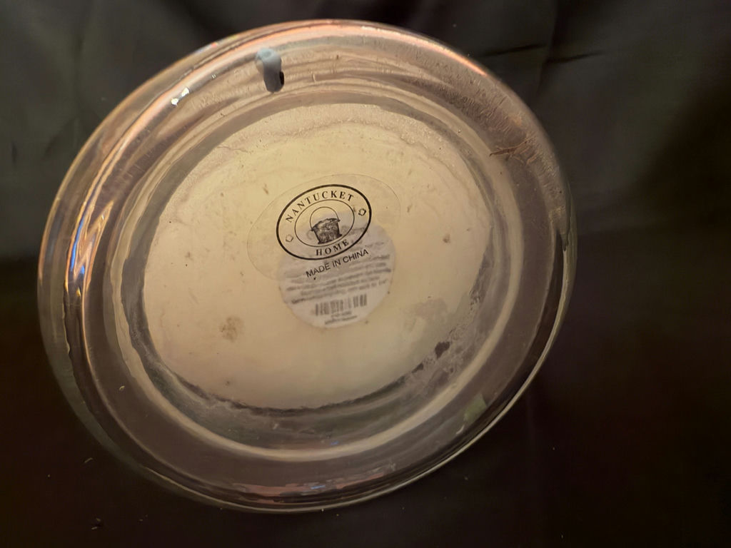 Clear glass hurricane candle holder - image 2 of 3