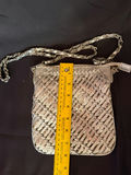 Woven crossbody pouch with a chain strap - thumbnail 2 of 5