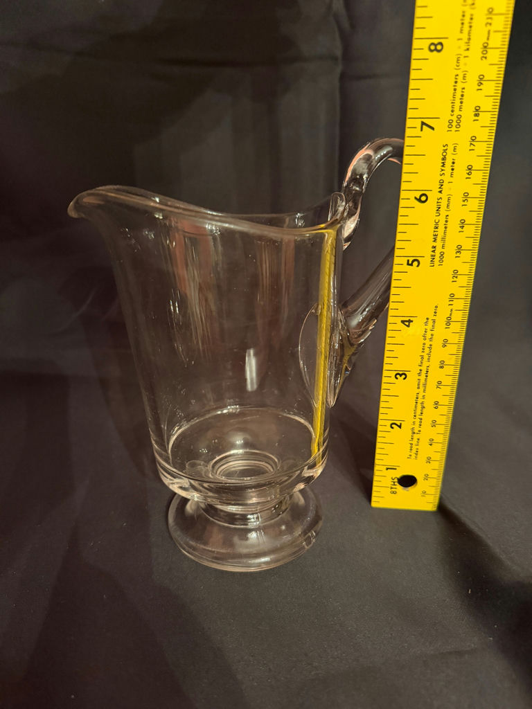 EAPG (Early American Pattern Glass) pedestal glass pitcher - image 4 of 4