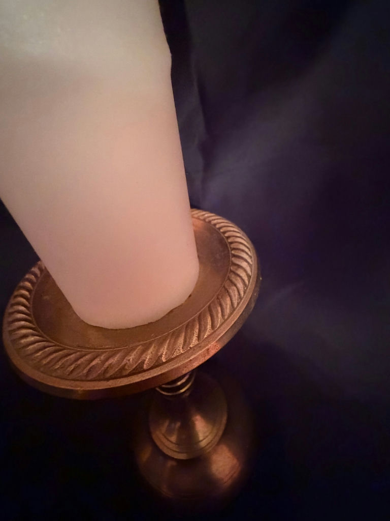  Vintage brass candlestick holder  - image 2 of 5