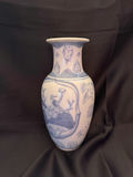 vintage Chinese blue and white porcelain vase - thumbnail 1 of 5