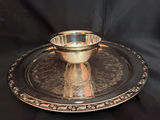 Vintage silver-plated chip and dip tray - thumbnail 1 of 5