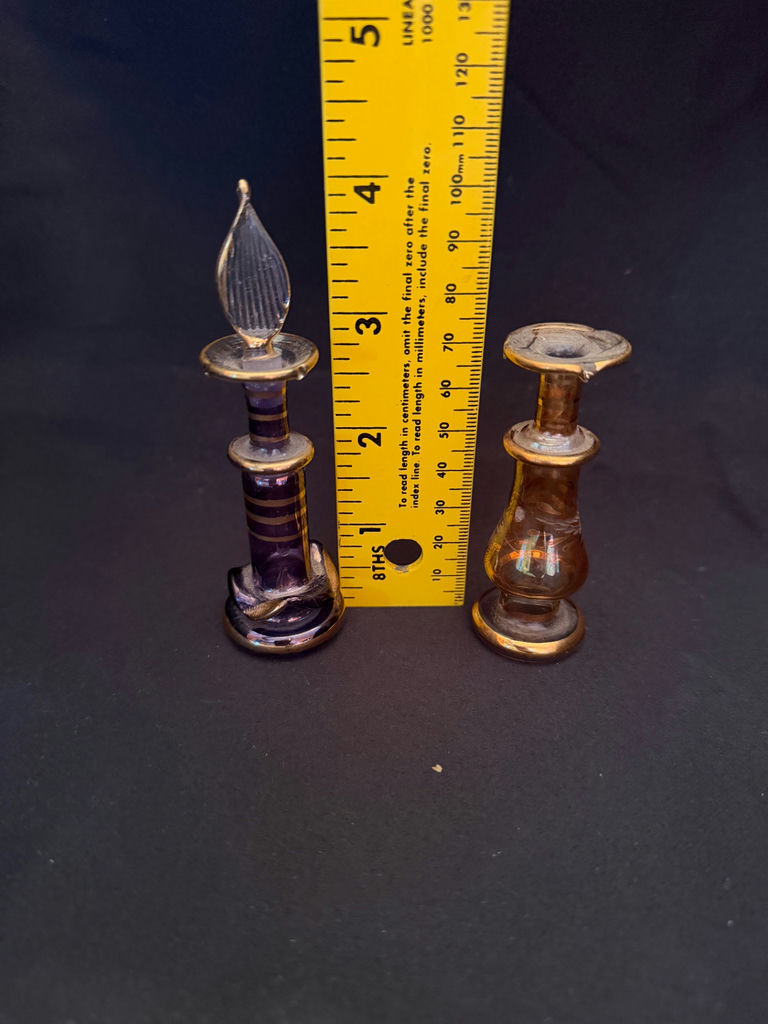 decorative Egyptian glass perfume bottles - image 3 of 3