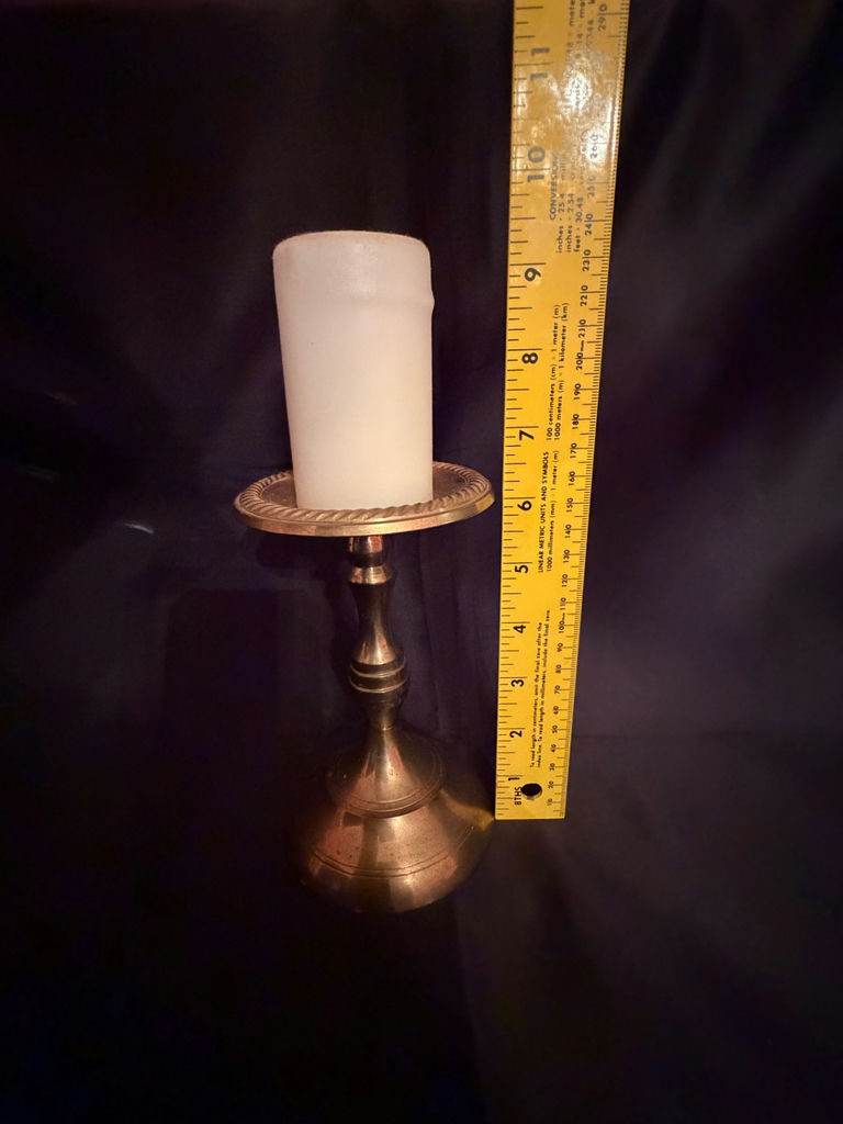 Vintage brass candlestick holder - image 5 of 5
