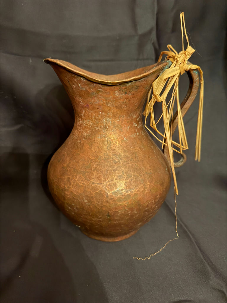 Vintage hand-hammered copper pitcher or ewer - image 2 of 7